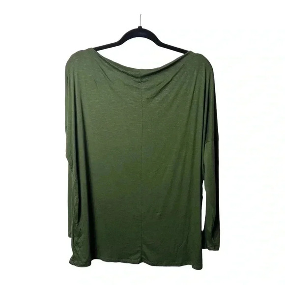 1263. NINEXIS BOAT NECK LONG SLEEVE TOP SIZE X-LARGE GREEN IN‎ COLOR LIGHTWEIGHT - Picture 9 of 12